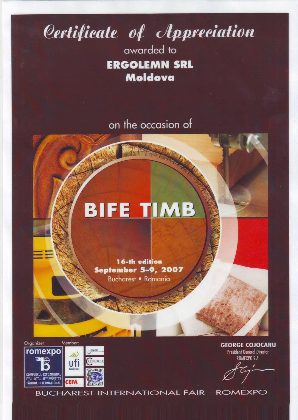 certificat mobila Chisinau Ergolemn