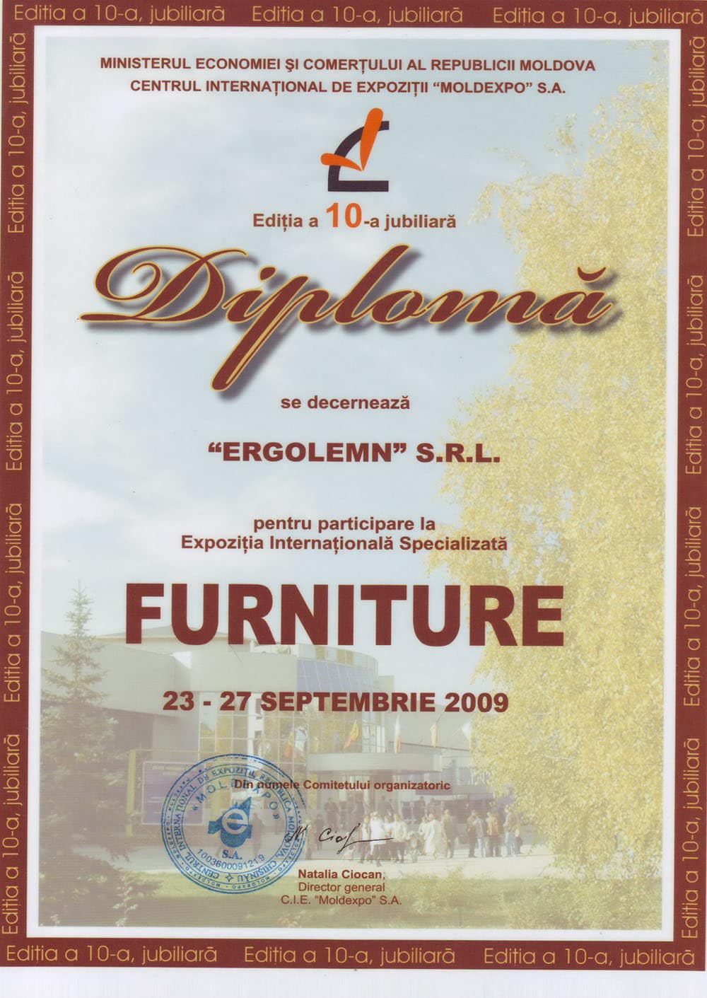 certificat mobila Chisinau Ergolemn