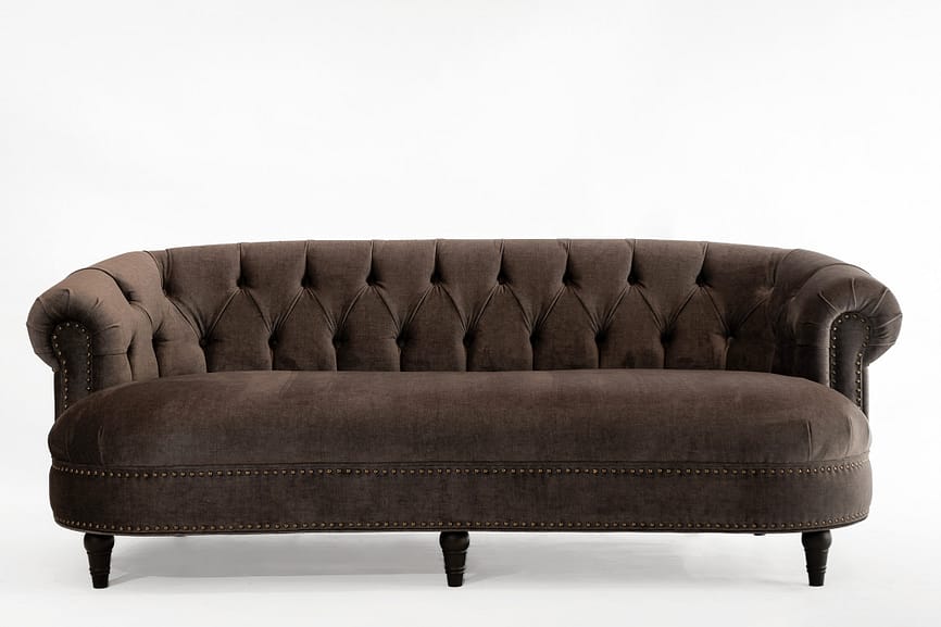 Canapea Briston – mobilă moale la comandă, tapițerie gri, design modern